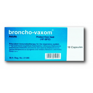 BRONCHO-VAXOM ® ADULTS 7 MG ( LYOPHILIZED BACTERIAL LYSATES ) 10 CAPSULES